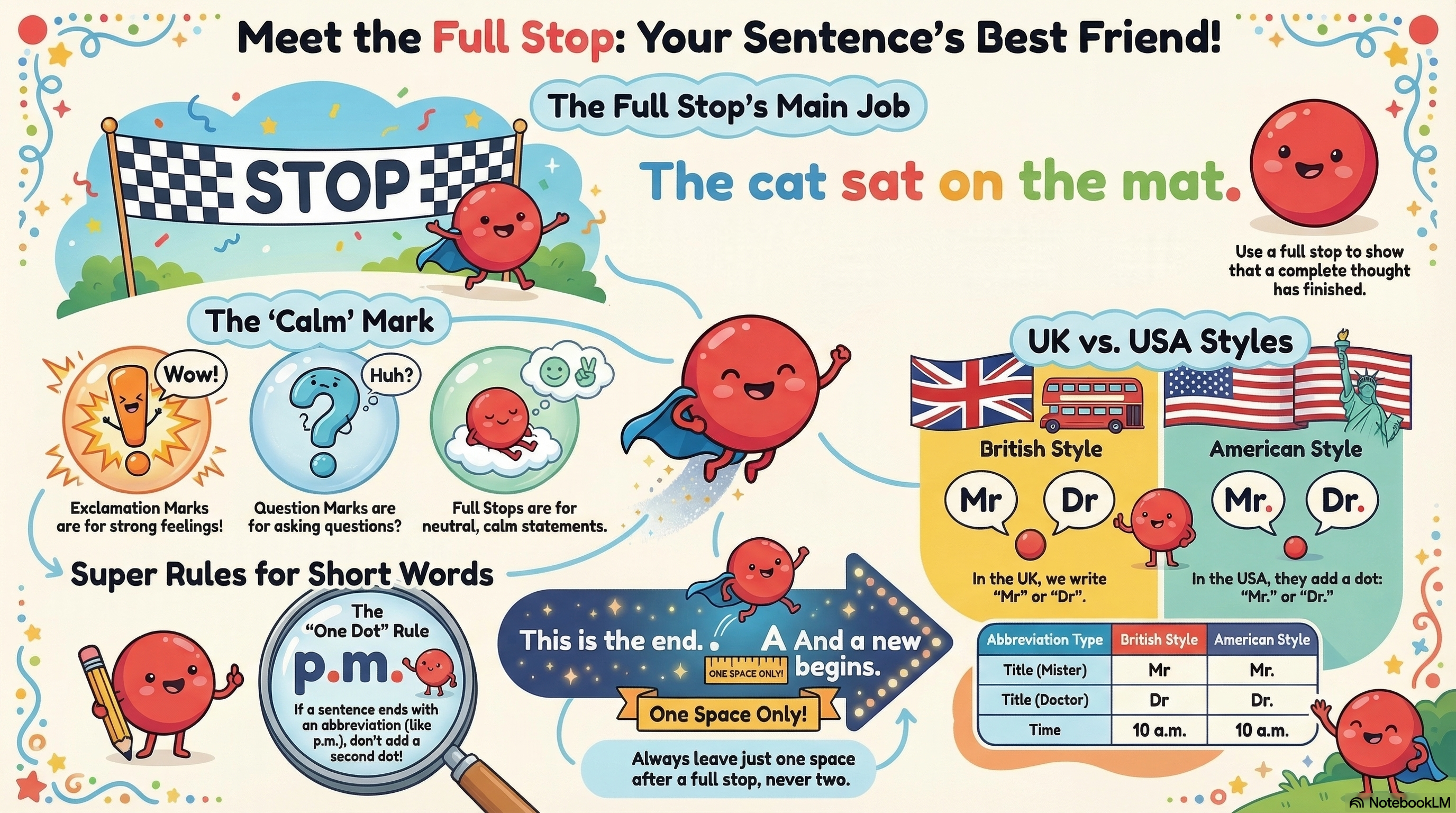 Full Stops Display